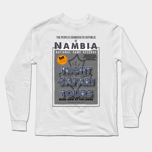 Night safari at the Nambian Game Reserve Long Sleeve T-Shirt by Dpe1974